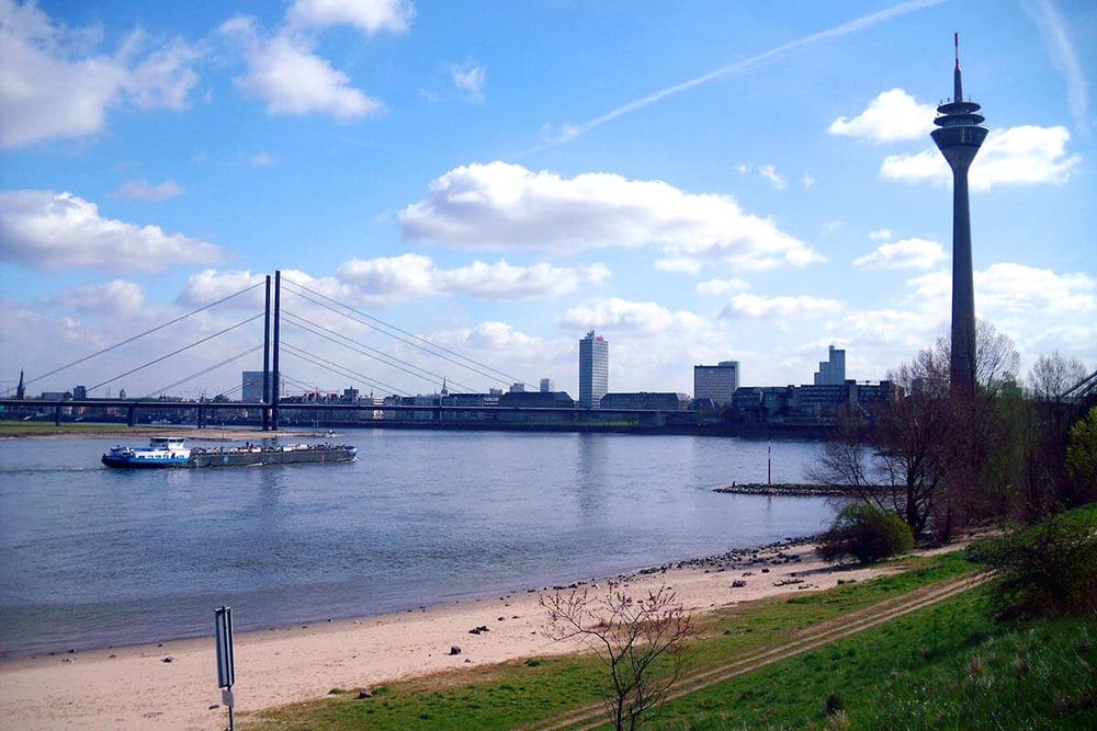 Blick auf Düsseldorf
