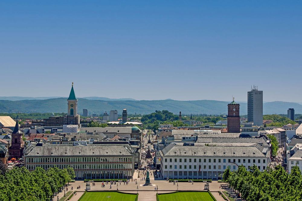 Blick auf Karlsruhe