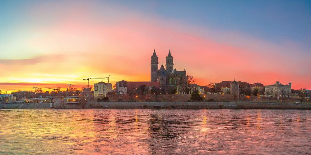 Blick auf Magdeburg