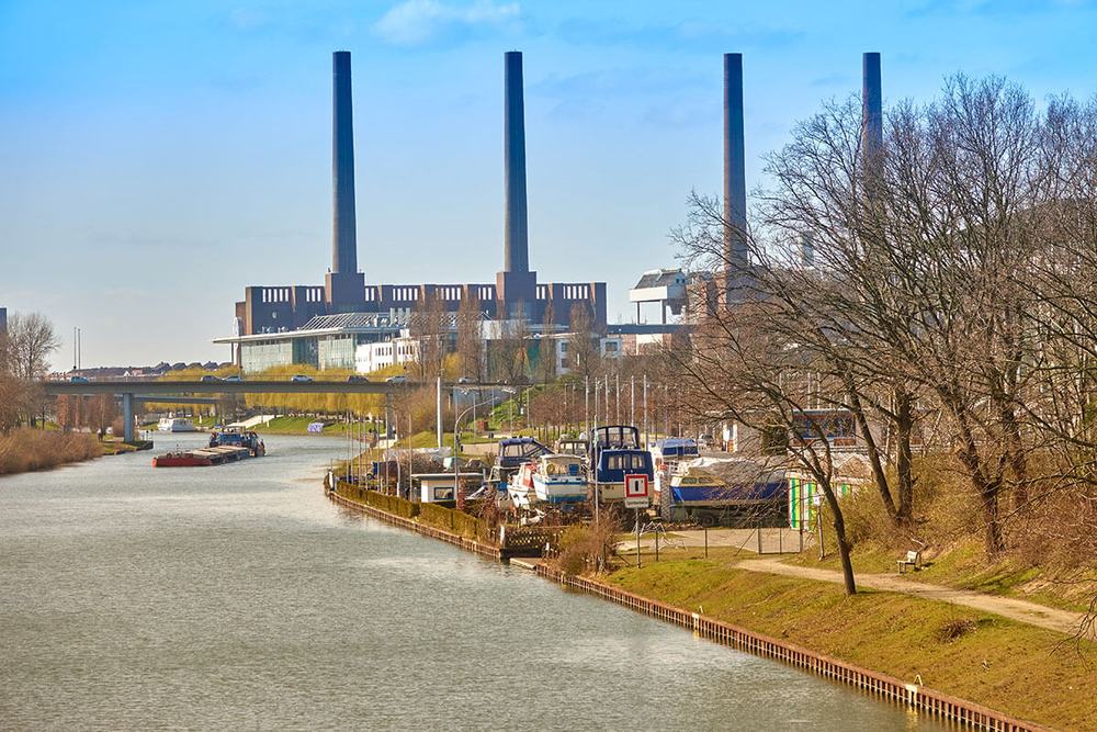 Blick auf Wolfsburg